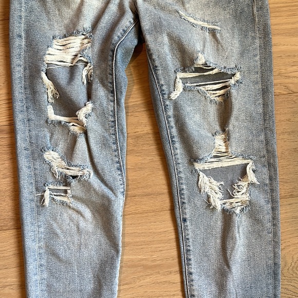 AE destroyed denim- long length - Picture 3 of 8